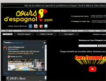 Tablet Screenshot of cours-d-espagnol.com